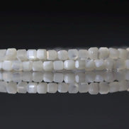 2mm Natural Mother of Pearl Beads Cube MOP Genuine Shell Beads 15