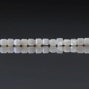 2mm Natural Mother of Pearl Beads Cube MOP Genuine Shell Beads 15