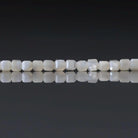2mm Mother of Pearl Beads ‚Äì Tiny Cube Natural Gemstone 15" Strand
