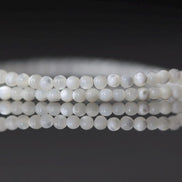 2mm Natural Mother of Pearl Beads Smooth MOP Genuine Shell Beads 15