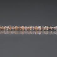 2mm Natural Multi Sunstone Faceted Rondel Beads 15