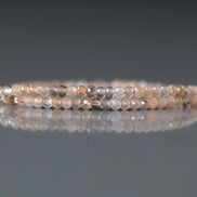 2mm Natural Multi Sunstone Faceted Rondel Beads 15