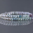 2mm Multi Fluorite Beads ‚Äì Tiny Faceted Round Natural Gemstone 15" Strand