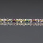 2mm Multi Fluorite Beads - Tiny Faceted Round Natural Gemstone 15