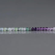 2mm AAA Multi Fluorite Beads Faceted Cube Beads 15