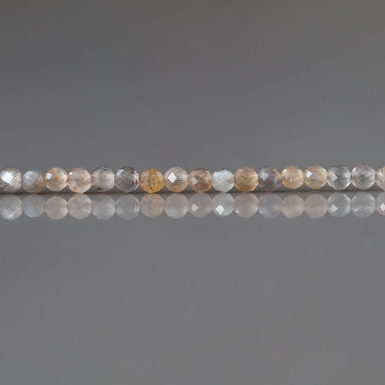 2mm Multi Moonstone Beads 15" Strand Faceted Colorful Moonstone Gemstone Beads Beading Crafter Gift June Birthstone DIY Jewelry