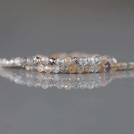 2mm Multi Moonstone Beads 15" Strand Faceted Colorful Moonstone Gemstone Beads Beading Crafter Gift June Birthstone DIY Jewelry