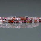 2mm Multi Spinel Beads - Tiny Faceted Cube Natural Gemstone 15" Strand