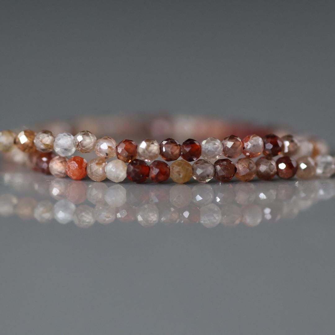 3mm Natural AAA Zircon Micro Faceted Beads Rondelle Genuine Zircon 15" Transparent Sparkly Gemstone Beads for Jewelry Making