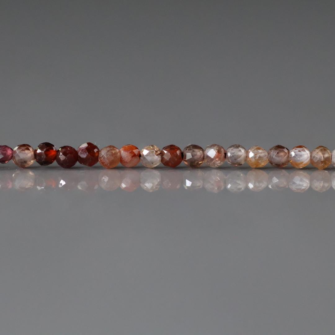 3mm Natural AAA Zircon Micro Faceted Beads Rondelle Genuine Zircon 15" Transparent Sparkly Gemstone Beads for Jewelry Making