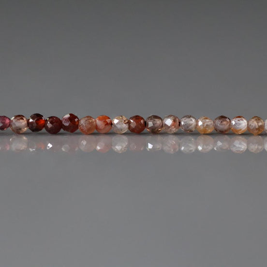 3mm Natural AAA Zircon Micro Faceted Beads Rondelle Genuine Zircon 15" Transparent Sparkly Gemstone Beads for Jewelry Making