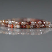 2mm Natural Brown Zircon Faceted Round Beads 15