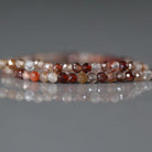 2mm Natural Brown Zircon Faceted Round Beads 15" - Tiny Natural Gemstone