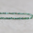 2mm Natural Emerald Beads Faceted Round 15” Raw Emerald Gemstone For FIY Jewelry Making Supplies Beading
