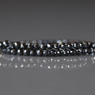 2mm Natural Hematite Beads – Tiny Faceted Round Natural Gemstone 15" Strand