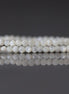 2mm Natural Mother of Pearl Beads - Tiny Faceted Round Natural Gemstone 15" Strand