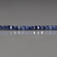 2mm AAA Natural Sapphire Cube Beads Faceted 6” Genuine Raw Blue Sapphire Gemstone Beads for DzIW Jewelry Making Gift September Birthstone