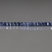 2mm AAA Natural Sapphire Cube Beads Faceted 6” Genuine Raw Blue Sapphire Gemstone Beads for DzIW Jewelry Making Gift September Birthstone