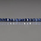 2mm Natural Sapphire Beads - Tiny Faceted Cube Natural Gemstone 6" Strand