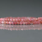 2mm Norwegian Thulite Beads - Tiny Faceted Round Natural Gemstone 15" Strand