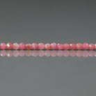 2mm Norwegian Thulite Beads - Tiny Faceted Round Natural Gemstone 15" Strand