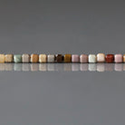 2mm Ocean Jasper Cube Beads Genuine Fancy Jasper Colorful Beads 15" Gemstone Beads for Jewelry Making