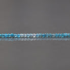 2mm Ombre Blue Apatite Beads ‚Äì Tiny Faceted Round Natural Gemstone 15" Strand