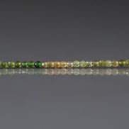 2mm Ombre Green Yellow Tourmaline Micro Faceted Beads 15