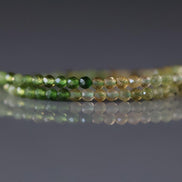 2mm Ombre Green Yellow Tourmaline Micro Faceted Beads 15