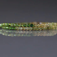 2mm Ombre Green Yellow Tourmaline Micro Faceted Beads 15