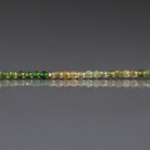 2mm Ombre Green and Yellow Tourmaline Beads - Tiny Faceted Round Natural Gemstone 15" Strand