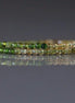 2mm Ombre Green and Yellow Tourmaline Beads - Tiny Faceted Round Natural Gemstone 15" Strand