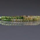 2mm Ombre Green and Yellow Tourmaline Beads - Tiny Faceted Round Natural Gemstone 15" Strand