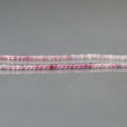 2mm Ombre Pink Tourmaline Micro Faceted Beads 15