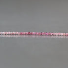 2mm Ombre Pink Tourmaline Beads – Tiny Faceted Round Natural Gemstone 15" Strand