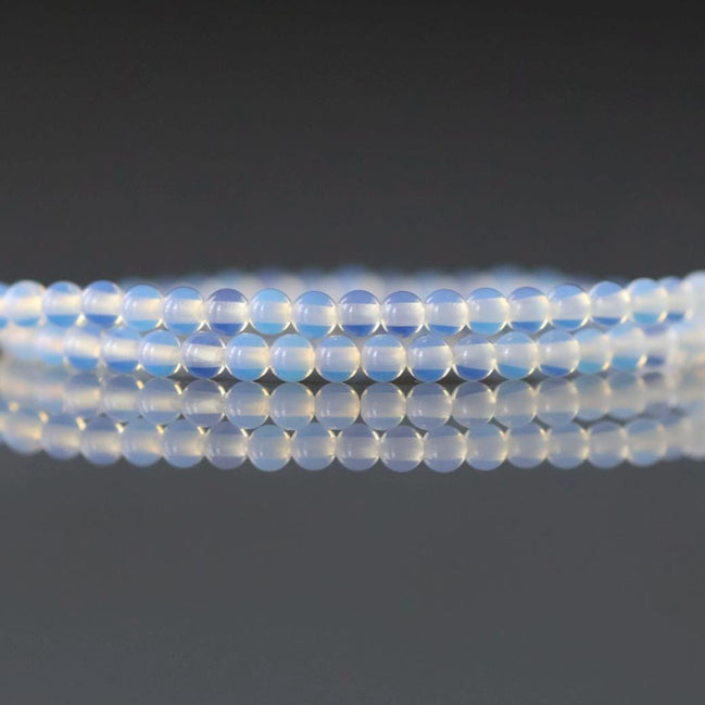 2mm Opalite Smooth Beads October birthstone Beads 15" Gemstone Jewelry DIY Making Gift for crafter