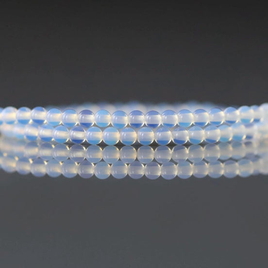 2mm Opalite Smooth Beads October birthstone Beads 15" Gemstone Jewelry DIY Making Gift for crafter