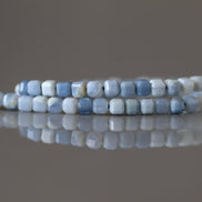 2mm Oregon Owyhee Blue Opal Cube Beads Strand 4