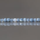 2mm Oregon Owyhee Blue Opal Cube Beads - Tiny Faceted Cube Natural Gemstone 4" Strand