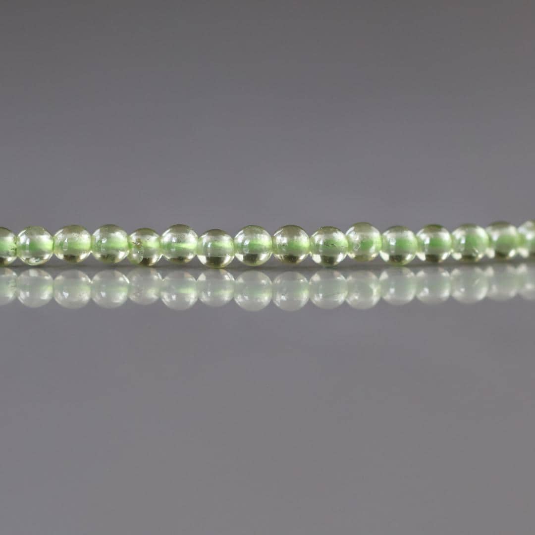2mm Peridot Beads ‚Äì Tiny Smooth Round Natural Gemstone 15" Strand