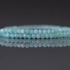 2mm Peruvian Amazonite Beads - Tiny Faceted Round Natural Gemstone 15" Strand