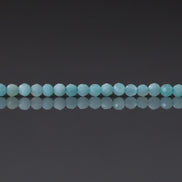 2mm Peruvian Amazonite Beads - Tiny Faceted Round Natural Gemstone 15