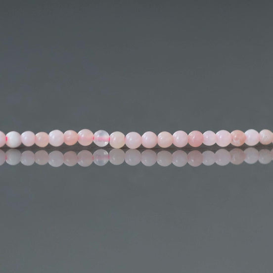 2mm Peruvian Pink Opal Beads Smooth 15" Pink Opal Genuine Gemstone Beads Natural Opal for Jewelry Making Beading Craft Gift Beads