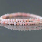 2mm Peruvian Pink Opal Beads ‚Äì Tiny Smooth Round Natural Gemstone 15" Strand