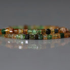 2mm Petro Tourmaline Cube Beads - Faceted Natural Gemstone 7"