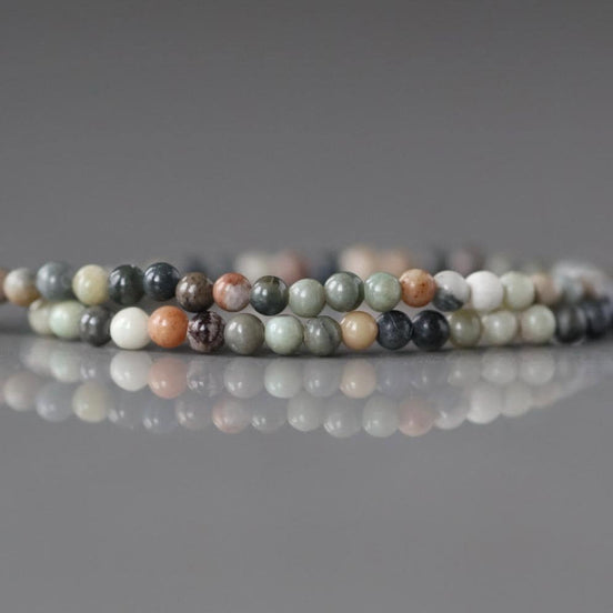 2mm Picasso Jasper Smooth Beads Genuine Small Tiny Picasso Jasper Beads 15" Gemstone Beads for Jewelry Making Beading Gift Crafter