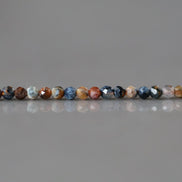 2mm Pietersite Micro Faceted Beads Round Genuine Beads 15