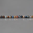 2mm Pietersite Beads ‚Äì Tiny Faceted Round Natural Gemstone 15" Strand