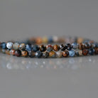 2mm Pietersite Beads ‚Äì Tiny Faceted Round Natural Gemstone 15" Strand