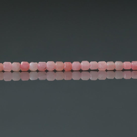 2mm Pink Angelite Micro Faceted Cube Beads Genuine Rare Pink Anhydrite Beads 15"Gemstone Beads Beading Crafter Gift DIY Jewelry Making Seed